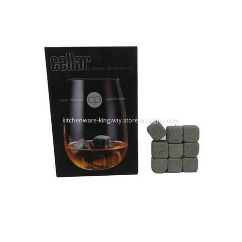 Lava Stone Whisky Stone -Set of 9
